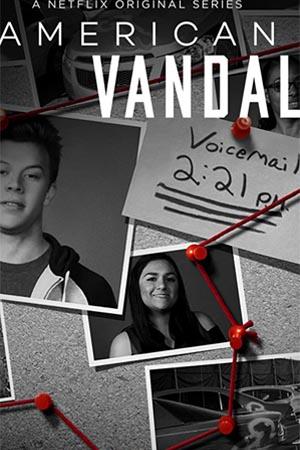 Escena característica de la primera temporada de American Vandal, serie original de Netflix