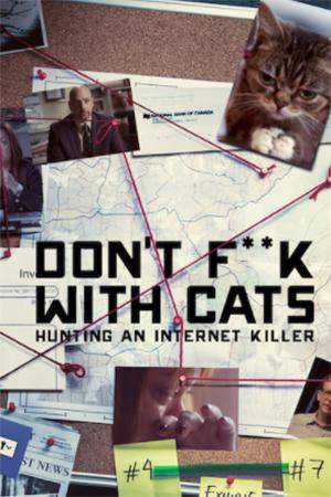 Collage de gatos e imágenes digitales, de la docuserie Don't F**k with Cats.